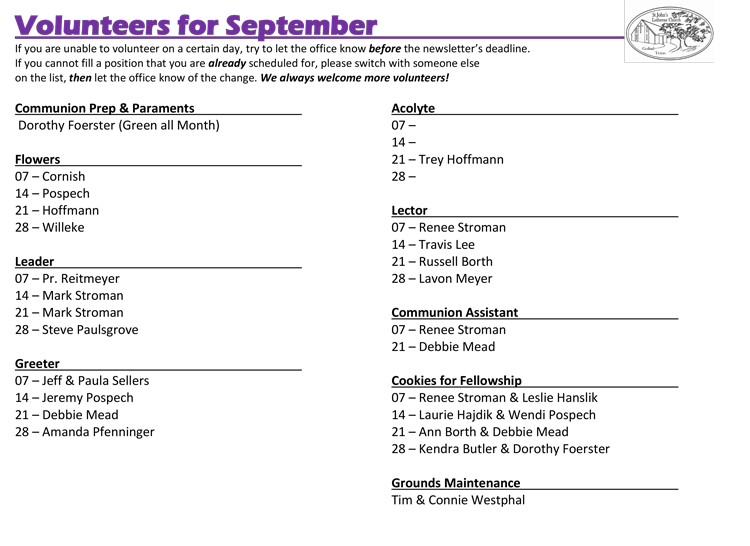 volunteers